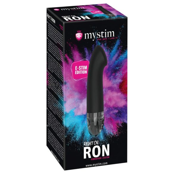 Mystim Right on Ron E-Stim - elektro G-tačka vibrator (crni)