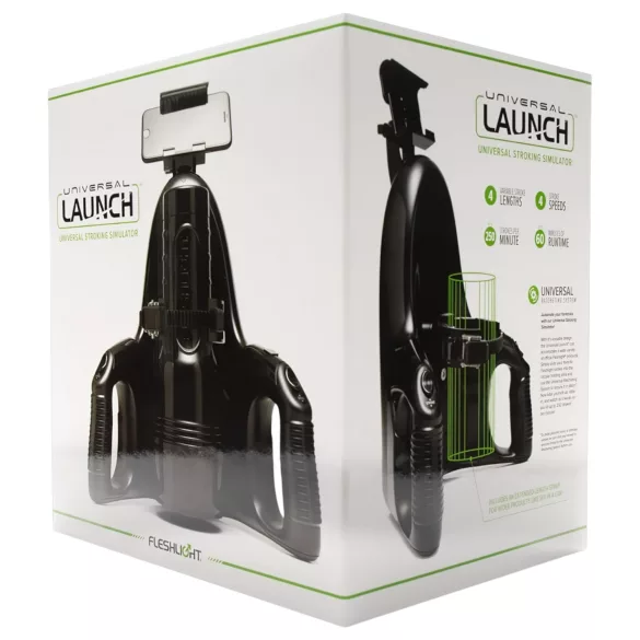 Fleshlight Universal Launch - mastubator adapter (crno)