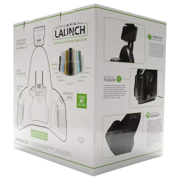 Fleshlight Universal Launch - mastubator adapter (crno)