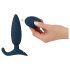 ANOS - bežični analni vibrator sa potiskom (plavi)