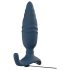 ANOS - bežični analni vibrator sa potiskom (plavi)