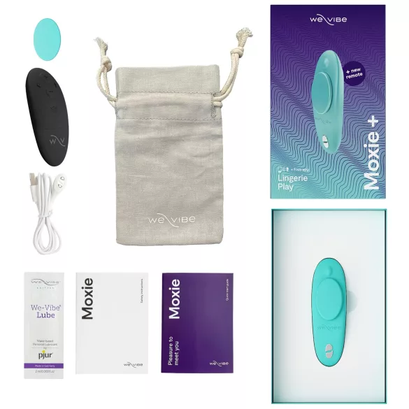 We-Vibe Moxie+ - bežični, pametni vibrator za klitoris (tirkizna)