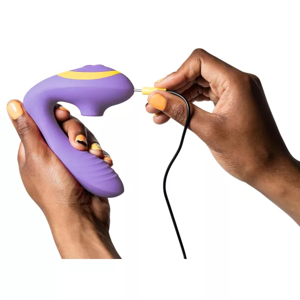 ROMP Reverb - talasasti 2-u-1 G-tačka vibrator (ljubičasti)