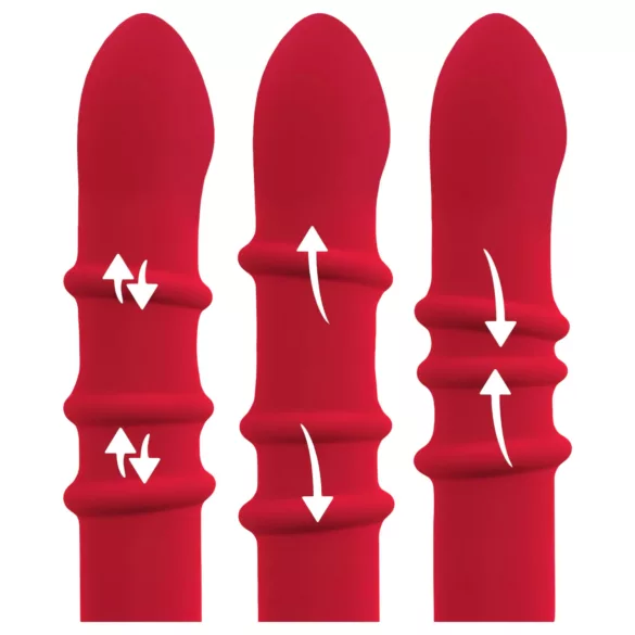 You2Toys Rabbit - pokretni prstenasti vibrator (crveni)
