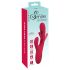 Smile - vibrator sa masažerom za klitoris i jezikom (crveni)
