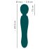 You2Toys Grande - punjivi masažer vibrator (zelena)