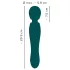 You2Toys Grande - punjivi masažer vibrator (zelena)