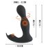 Rebel - daljinski 2u1 prostata vibrator (crni)