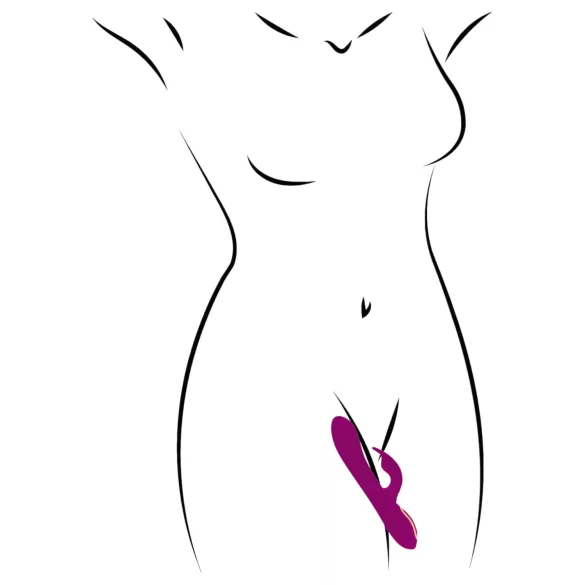 Javida - 3 u 1 perlasti rotirajući vibrator (ljubičasti)