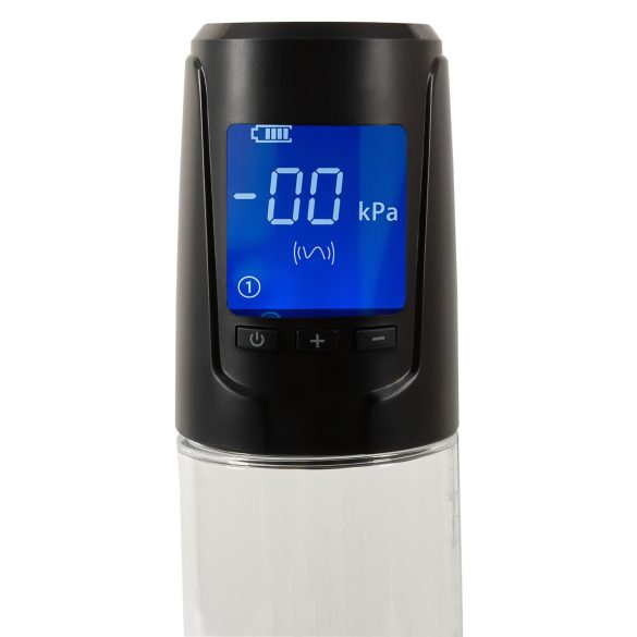 Mister Boner - punjača auto pumpa za penis (crno-prozirna)