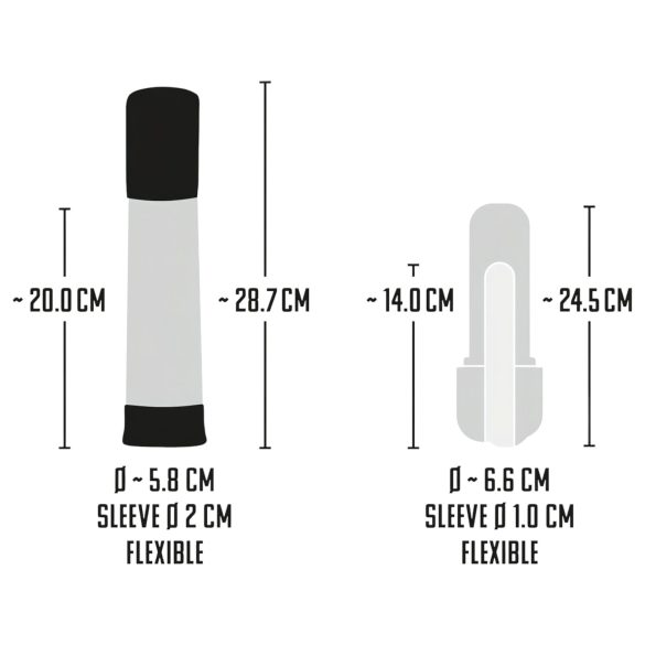 Mister Boner - punjača auto pumpa za penis (crno-prozirna)