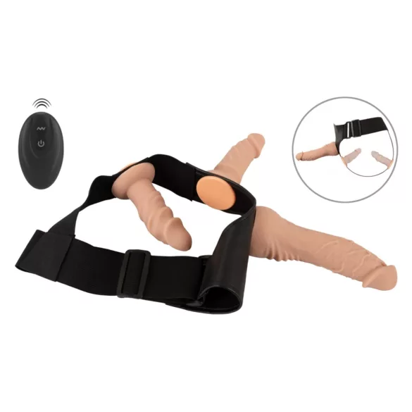 You2Toys - Set od dilda na kaiš (natur)