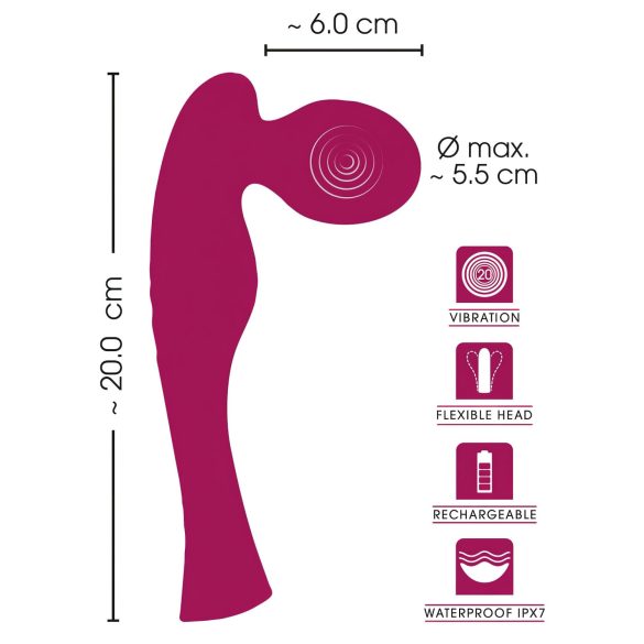SMILE Specijalni Štapić - Punjivi Masažer Vibrator (roze)