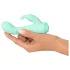 Cuties Mini 4 - bežični, vodootporni, zečji vibrator (zeleni)