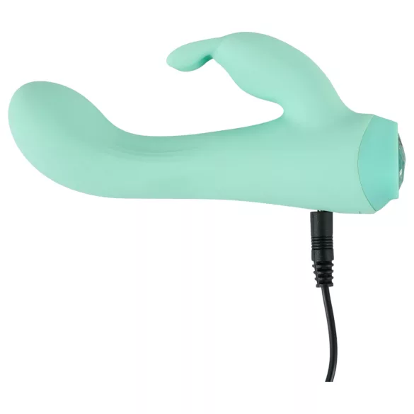 Cuties Mini 4 - bežični, vodootporni, zečji vibrator (zeleni)