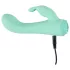 Cuties Mini 4 - bežični, vodootporni, zečji vibrator (zeleni)