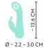 Cuties Mini 4 - bežični, vodootporni, zečji vibrator (zeleni)