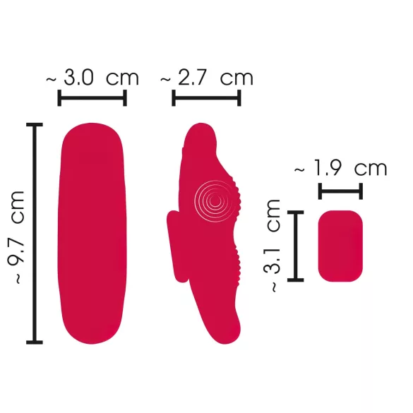 Smile - vibrirajući bežični vibrator za donji veš (crveni)