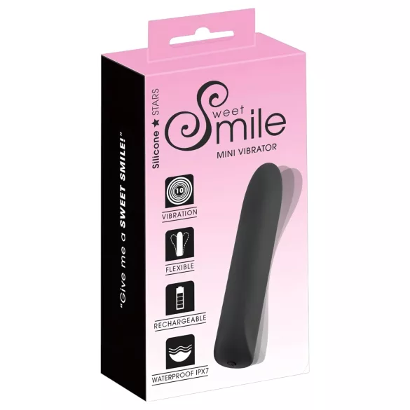 Smile - bežični vodootporni mini vibrator (crni)