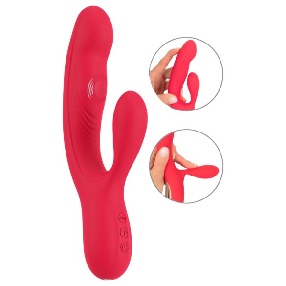 Smeško Zeka Vibrator - punjivi sa 3 motora (crveni)