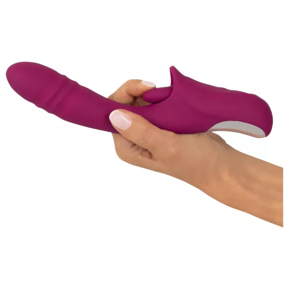 Javida Licking & Thrusting - vibrator sa jezikom i potiskom (ljubičasti)