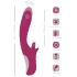 Javida Licking & Thrusting - vibrator sa jezikom i potiskom (ljubičasti)