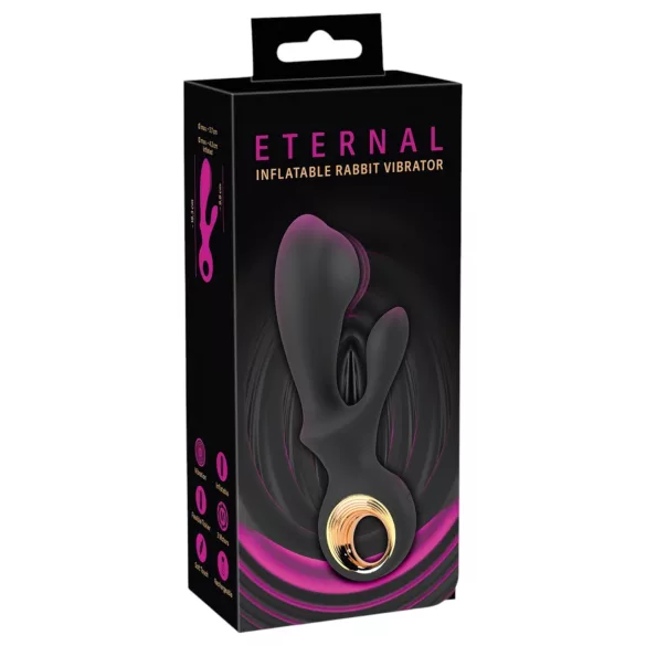 Eternal - Vibrator sa podesivim klitoralnim rukohvatom (crni)