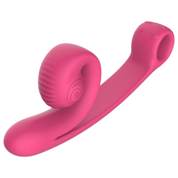 Snail Vibe Curve - 2u1 klitoris vibrator (roze)
