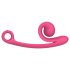 Snail Vibe Curve - 2u1 klitoris vibrator (roze)