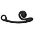 Snail Vibe Curve - 2u1 vibrator za klitoralnu stimulaciju (crna)