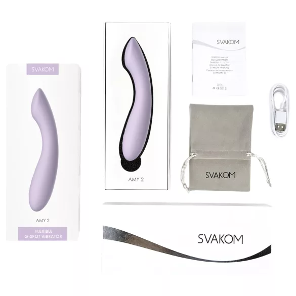 Svakom Amy 2 - punjivi, vodootporni G-tačka vibrator (ljubičasti)