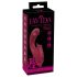 Javida - 3u1 vibrator s jezikom (crveni)