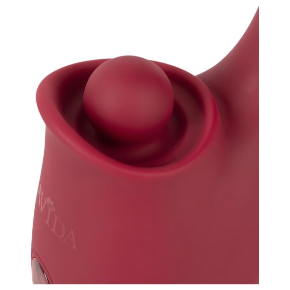 Javida - 3u1 vibrator s jezikom (crveni)