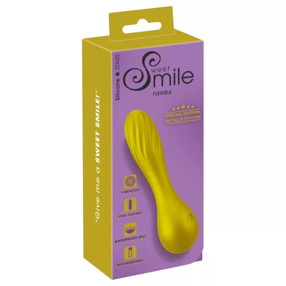 Sweet Smile - Metallic Vibe mini vibrator (žuti)