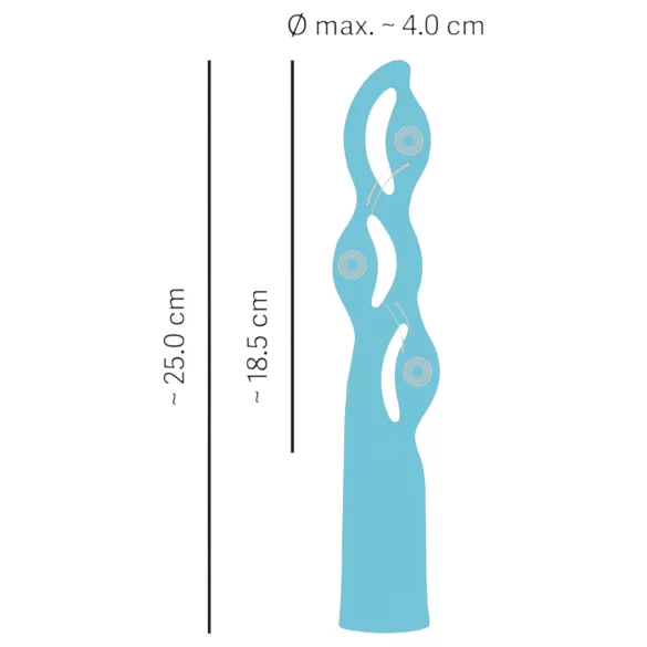 You2Toys Fabulous - akumulatorski 3-motorni vibrator (plavi)