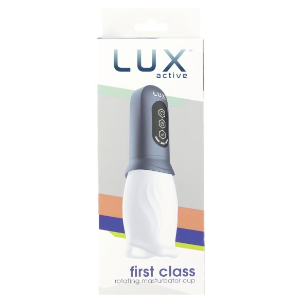 LUX Active First Class - ротирајући мастурбатор (бело-сиво)