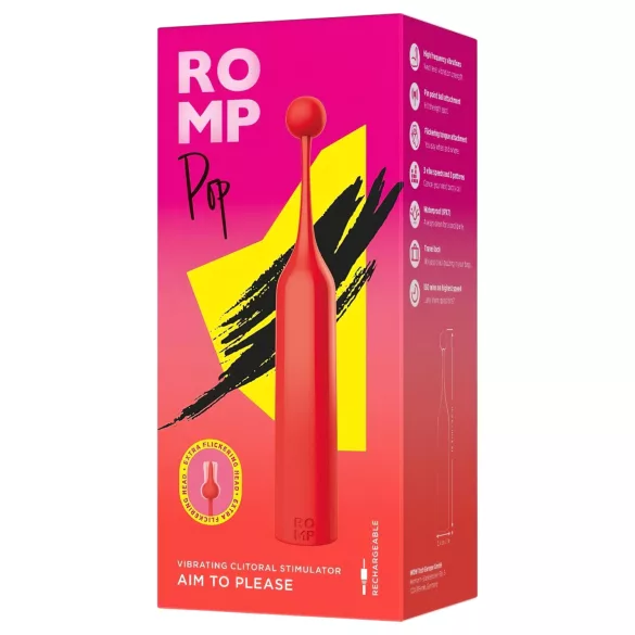 ROMP Pop - mini klitoralni vibrator (crveni)