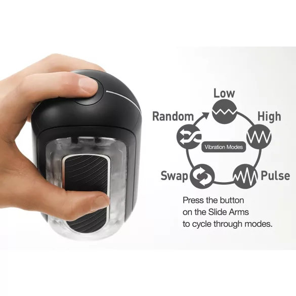 TENGA Flip Zero - snažan masturbator (crni)