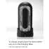 TENGA Flip Zero - snažan masturbator (crni)