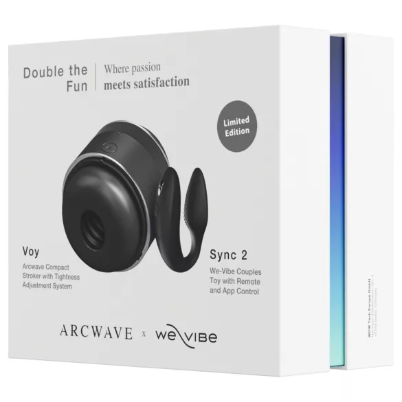 Arcwave Voy i We-Vibe Sync 2 - Double the Fun set (crna)
