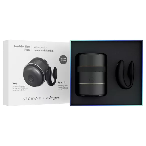 Arcwave Voy i We-Vibe Sync 2 - Double the Fun set (crna)