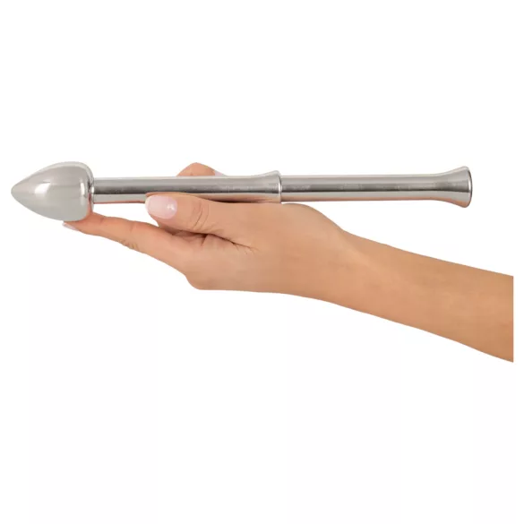 Rebel - metalni vibrator za prostatu (srebrni)