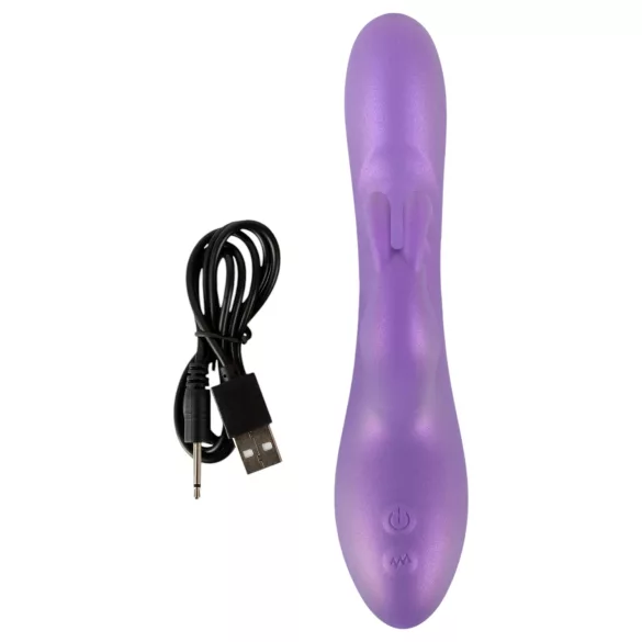 Smile - vibrator s nastavkom za klitoris (ljubičasti)