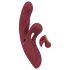 Javida 2 u 1 Zec - punjivi vibrator s klitoralnim nastavkom (crveni)