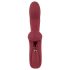 Javida 2 u 1 Zec - punjivi vibrator s klitoralnim nastavkom (crveni)