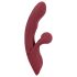 Javida 2 u 1 Zec - punjivi vibrator s klitoralnim nastavkom (crveni)
