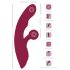 Javida 2 u 1 Zec - punjivi vibrator s klitoralnim nastavkom (crveni)