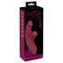 Javida 2 u 1 Zec - punjivi vibrator s klitoralnim nastavkom (crveni)
