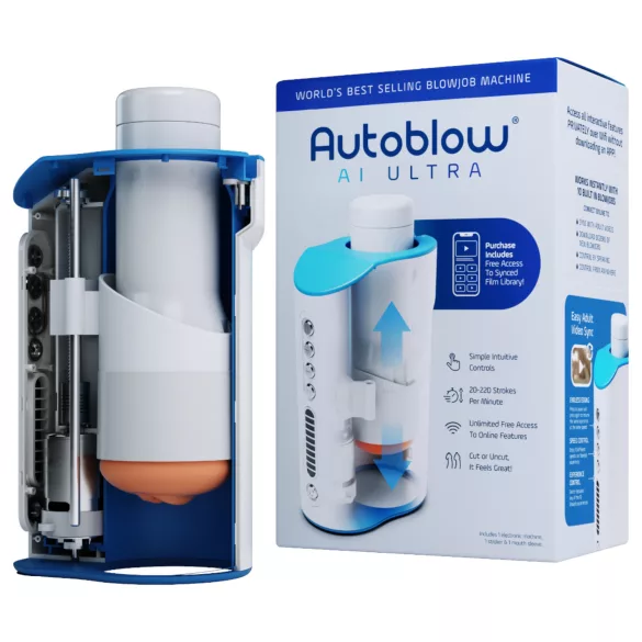 Autoblow A.I. Ultra - mrežni super-masturbator u beloj boji