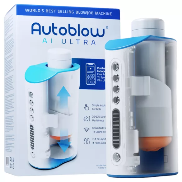 Autoblow A.I. Ultra - mrežni super-masturbator u beloj boji